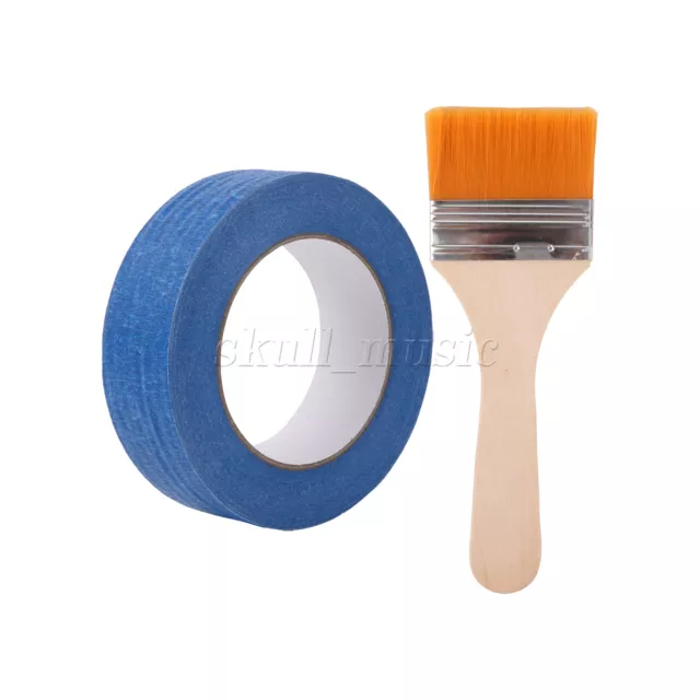 2 Pieces Professional Paint Brush for Acrylic 2.5" w/ Painter's Tape 55 Yards