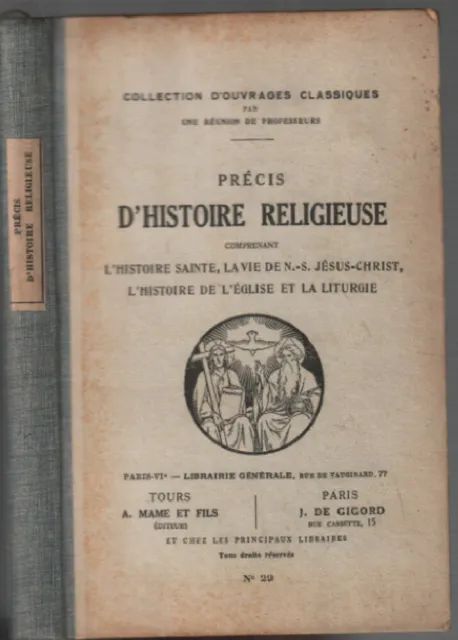 Précis d'histoire religieuse | Réunion Deprofesseurs | Bon état