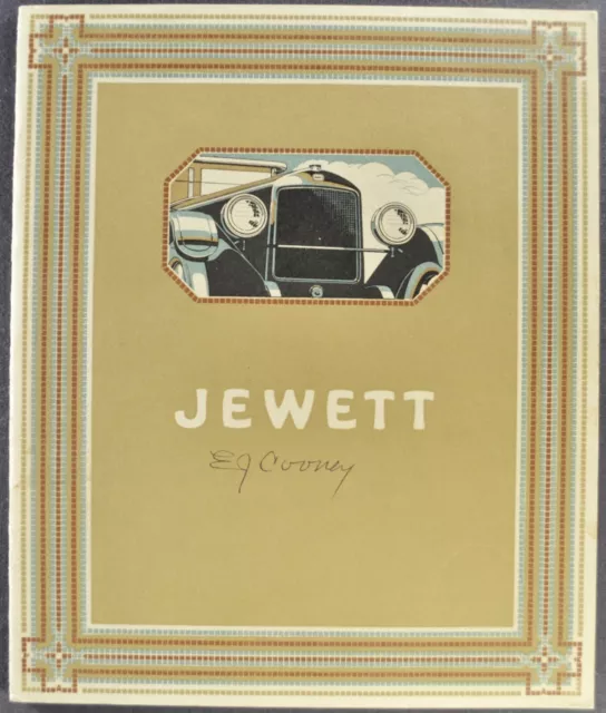 1923 Jewett Motor Car Catalog Sedan Coupe Roadster Touring Excellent Original