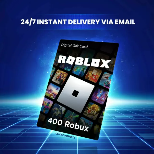 Roblox Gift Card 100-1200 Robux Includes Exclusive Virtual Item