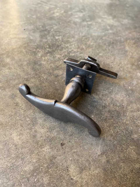 Ancienne poignée de porte en fer forgé,serrure ferrure penture heurtoir targette