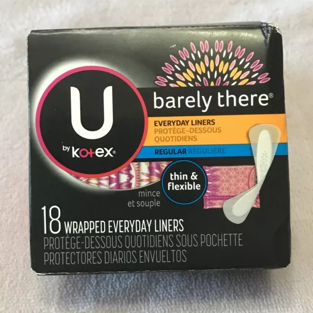 U by Kotex Barely There Everyday Liners (18 ct) Regular