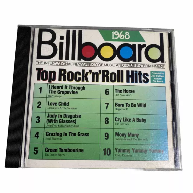 Billboard Top Rock & Roll Hits: 1968 by Various Artists (CD, Oct-1988, Rhino...