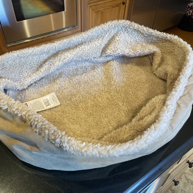 Orvis FLEECE wraparound COVER ONLY dog bed Small Khaki NEW Tags