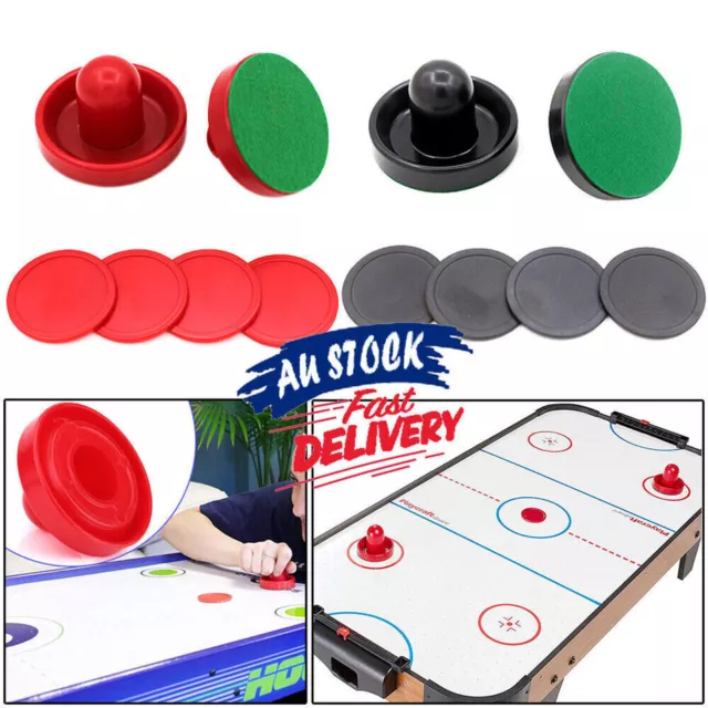 2/4 Pcs 75mm Pusher Felt Pucks For Air Hockey Table Game Accessory Fun AU