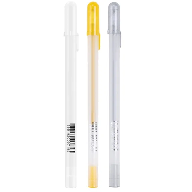 1Pc White Gel Pen For Art 0.8mm Fine Point White Pens White Ink Fineliner-Pen