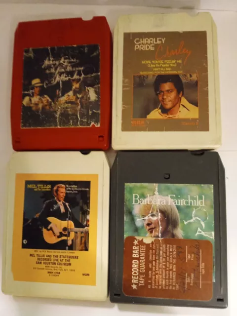 LOT OF 10 Vintage Assorted 8-Track Tapes Classic Country Music with Storage  Box $24.95 - PicClick