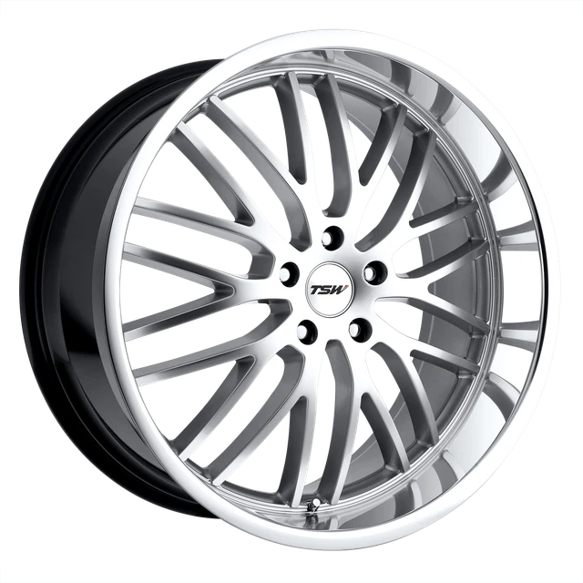 18x8 TSW SNETTERTON HYPER SILVER W/ MIRROR CUT LIP Wheel 5x110 (40mm) 18x8 TSW SNETTERTON HYPER SILVER W/ MIRROR CUT LIP Wheel 5x110 (40mm)