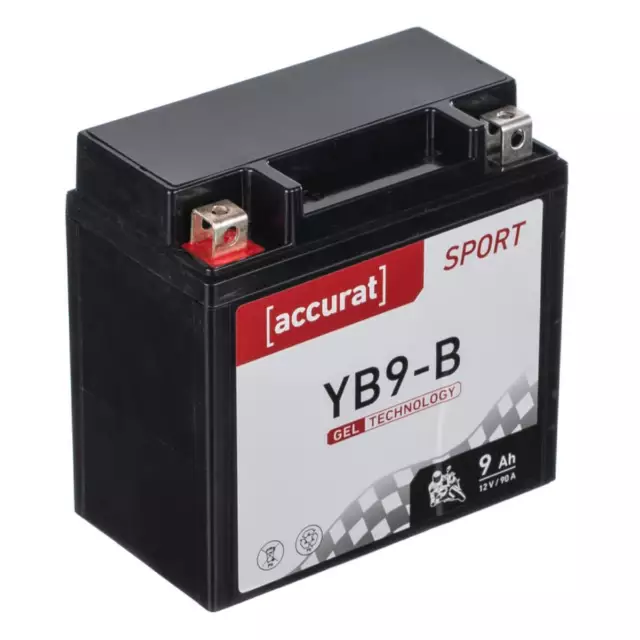 12V 9Ah YB9-B Gel Motorradbatterie Motorrad Roller Batterie DIN 50914 12N9-4B1