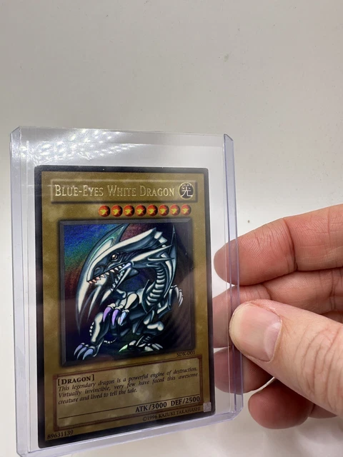 Blue Eyes White Dragon Sdk-001 Yu-Gi-Oh! Blue-Eyes White Dragon SDK-001  Ultra Rare  Kaiba Starter Deck (Heavily Played) Yu Gi Oh Cards