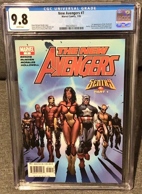 New Avengers #7 cgc 9.8, 1st appearance of the Illuminati