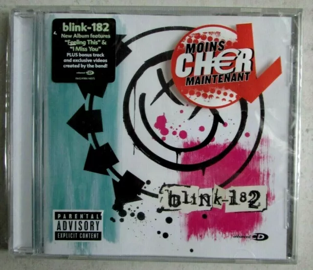 CD Blink-182 Features "Feeling This" & "I Miss You" Geffen Records 2003 Scellé !