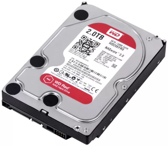 WESTERN DIGITAL RED 2TB WD20EFRX NASware 3.0 5400U/min 64MB SATA III 3.5'' Zoll 2