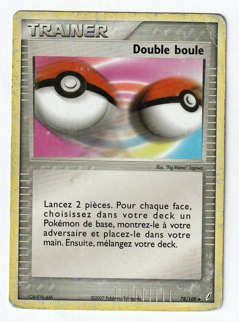 CARTE POKEMON DOUBLE BOULE 78/100. EX Gardiens de Cristal. FRANCE