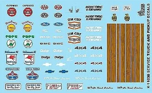 Gofer Racing 11038 1/24-1/25 Service Truck & Pickup Logos #2