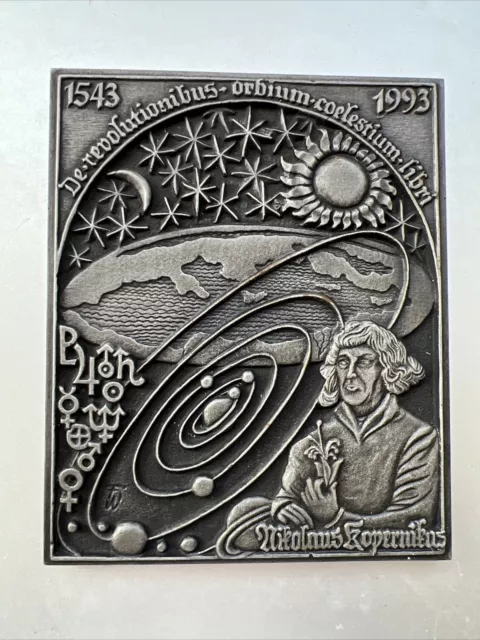 Metallplakette Buderus Wetzlar 1993 Nikolaus Kopernikus 1543