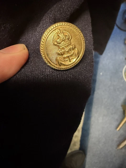 PRESUMED 50’S / 60’s Naval Uniform Jacket & Trousers - Brass Buttons ...