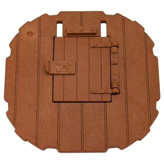 Pièce Détachée Playmobil Château - Tour Ronde Avec Plancher Trappe (Ref 3888, 3666)