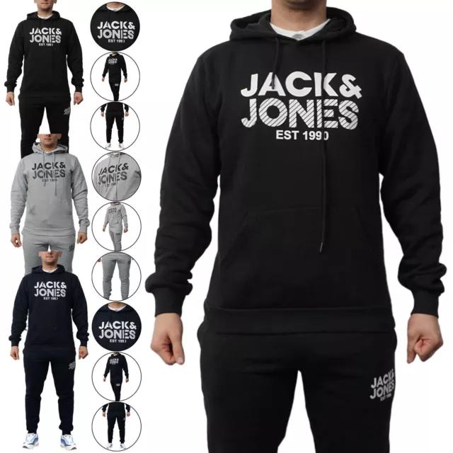 Mens Jack & Jones Tracksuit Slim Fit Fashion Gym Joggers Bottoms Jumper Hoodie