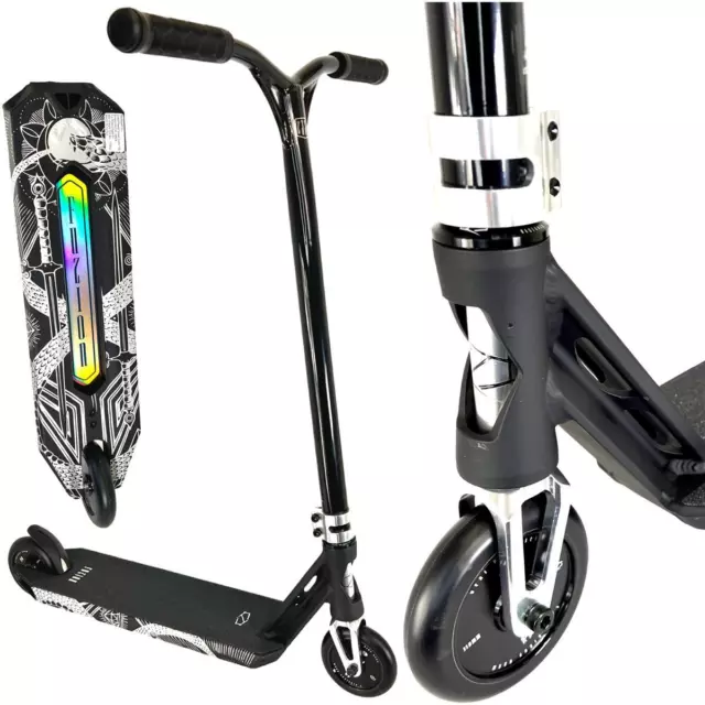 Fuzion 2022 Z350 Stunt-Scooter Park-Trick-Roller Serpent H=86cm Schwarz/Silber