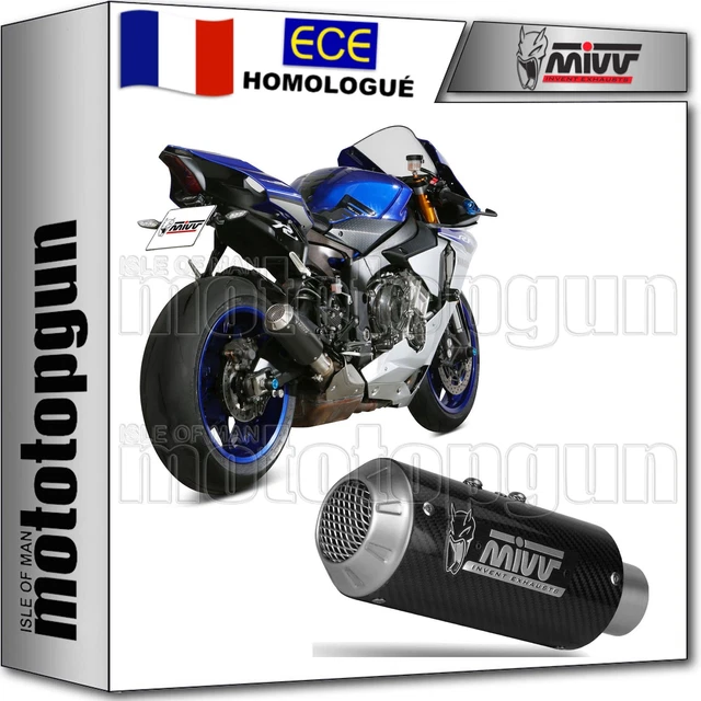 Pot D'échappement MIVV MK3 Homologué - Kawasaki Z900 2017-2019 - Acier Noir - Garde Catalyse OEM - 3