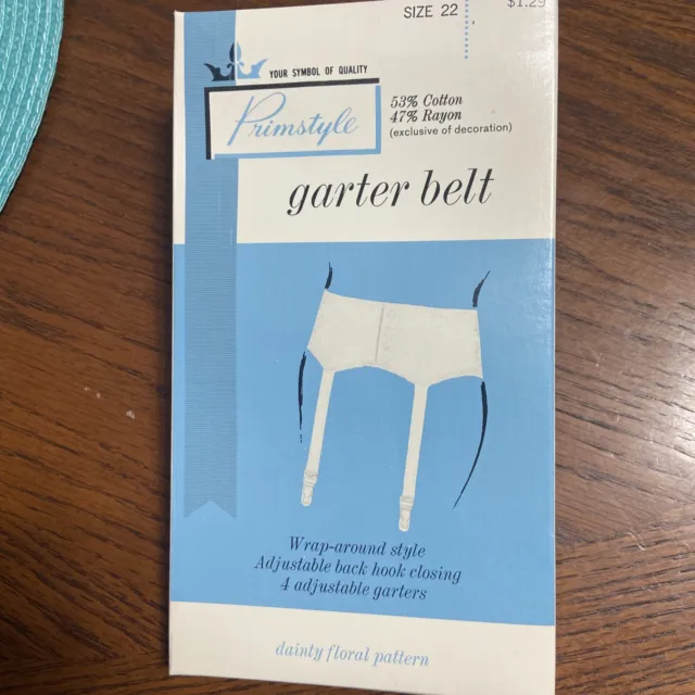 Primstyle Garter Belt VINTAGE NOS Woolworth Packaging