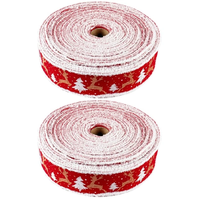 2x Dekorative Bänder Weihnachten Lieferungen Weihnachten Geschenk Band