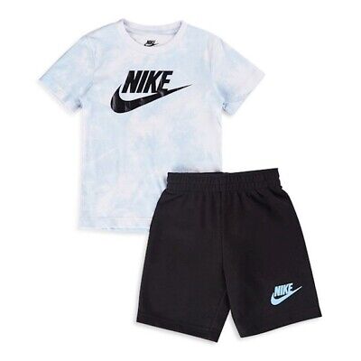 Nike Boys Tie Dye Shorts & Tee Set 18-24 Months T Shirt Tracksuit Baby Infant