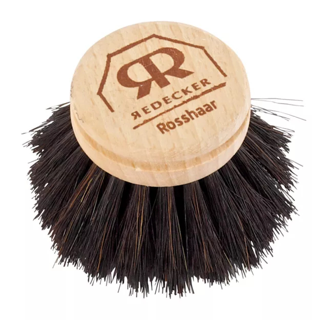 Redecker Tête de Rechange Balai Crin Ou Fibre en Bois de Hêtre Brosse Ø 5 CM