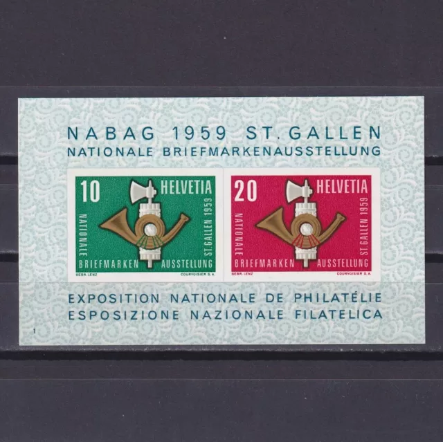 SWITZERLAND 1959, SC #371a, Souvenir sheet, MH $7.00 - PicClick