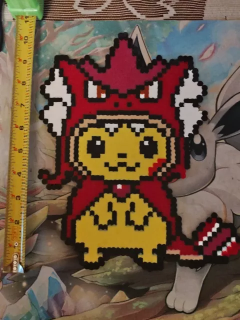Mega Shiny Gengar Kandi Perler Pokemon Wall Art Pikachu Ghost Halloween Go