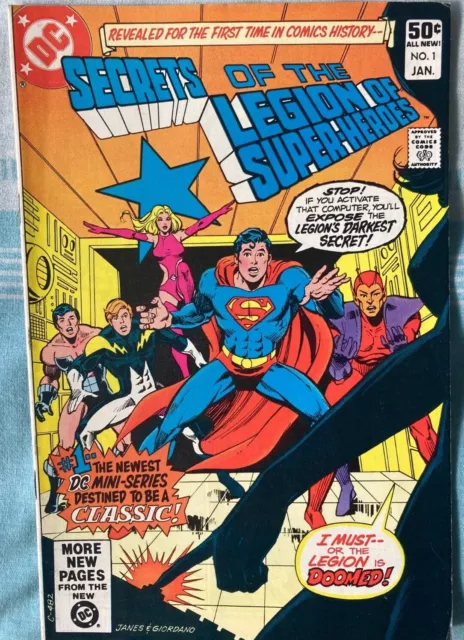 Secrets Of The Legion Of Super-Heroes #1 Fn/Vf (7.0) Dc Comics 1981 - Free P&P