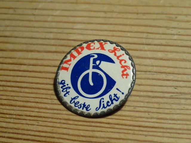 Impex Licht Pin Brosche für Oldtimer Fahrrad antik historisch Emblem Schild