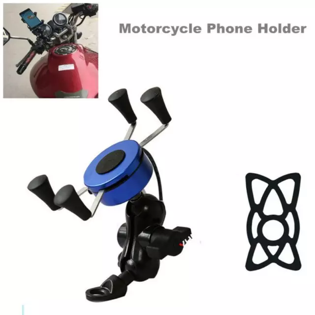 Universal Bike Phone Mount Holder for Motorcycle Handlebar Wireless Fast Charger