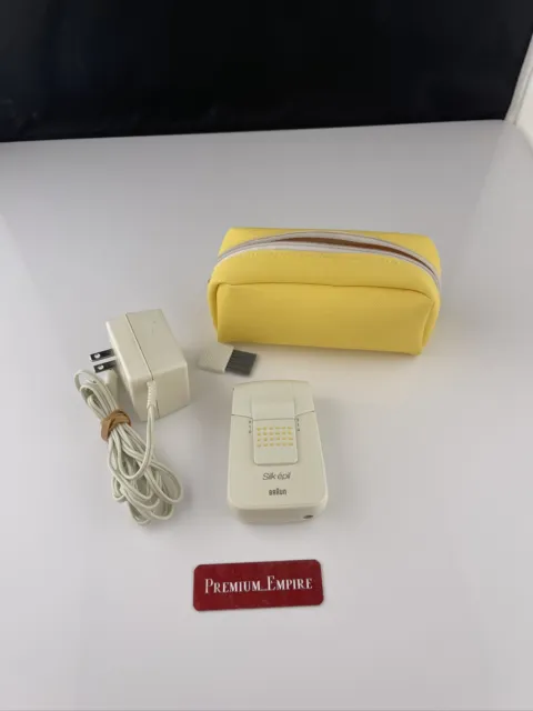 Depilador de pelo eléctrico Braun silk-épil EE100 para mujer con adaptador de CA y bolso