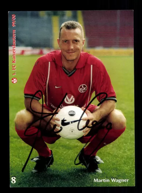 Martin Wagner Autogrammkarte 1. FC Kaiserslautern 1999-00 Original + A 184493