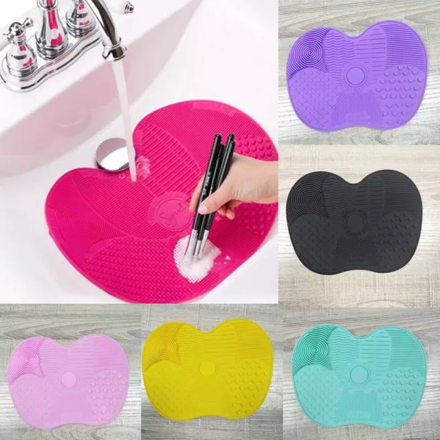 Makeup Brush Silicone Cleaner Pad Washing Scrubber Board Cleaning Mat Hand Tool