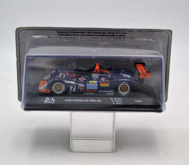VOITURE 1/43 TWR PORSCHE #7 WINNER 24H LE MANS 1996 REUTER JONES WURZ