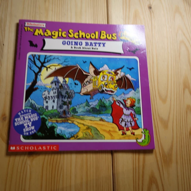 THE MAGIC SCHOOL BUS Book Going Batty BAT Book Vtg THE MAGIC SCHOOL BUS ...