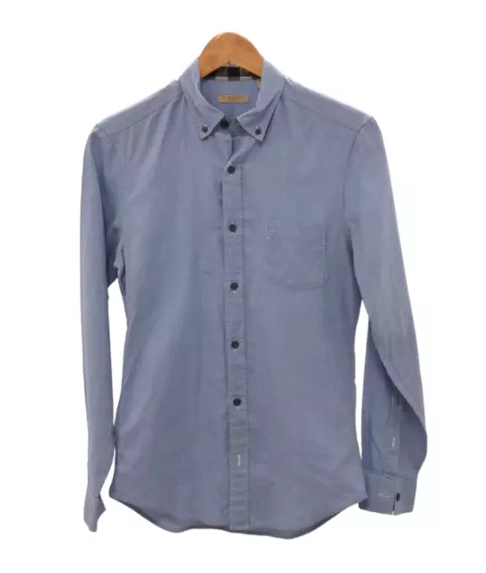 Camicia burberry sales uomo azzurra