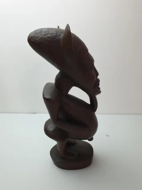 Hand Carved Wooden African Pot Belly Man