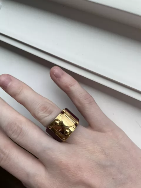 Louis Vuitton Nanogram Ring - Size 6  Rent Louis Vuitton jewelry for  $55/month