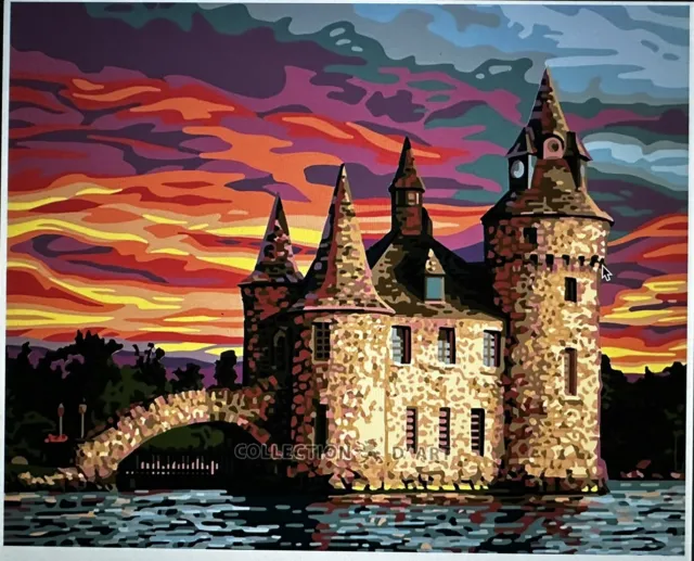 Printed needlepoint Tapestry Gobelin 50x60 Cm  Castle Canvas Only