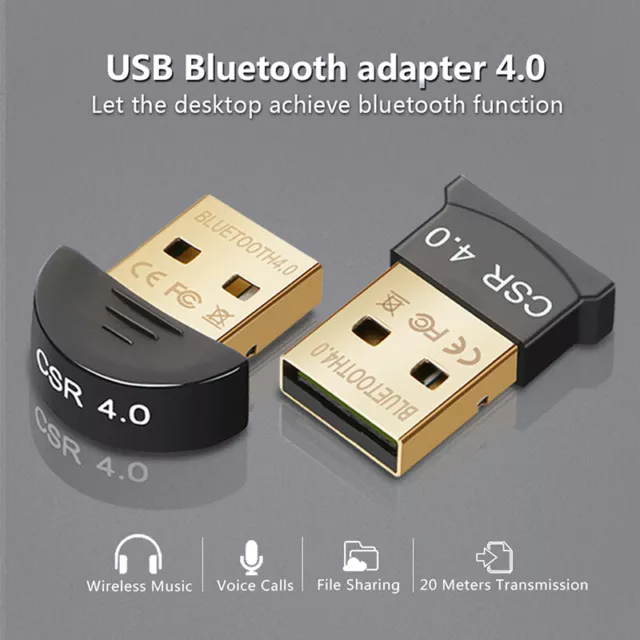 Mini USB Bluetooth Adapters V 4.0 Dual Mode Wireless Dongle CSR 4.0 Win7 /-YH Sg