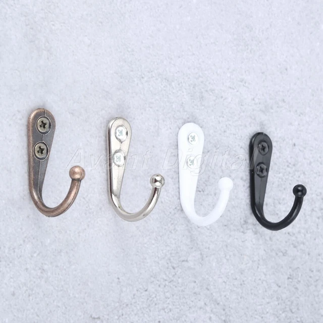 5Pcs 44*30*14mm Wall Mounted Single Hook Retro Coat Hat Towel Key Clothes Hanger