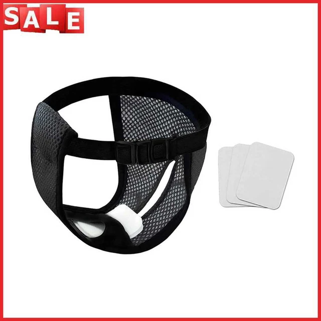 Pantalones fisiológicos para perros hembra pañales lavables sanitarios (negros S)