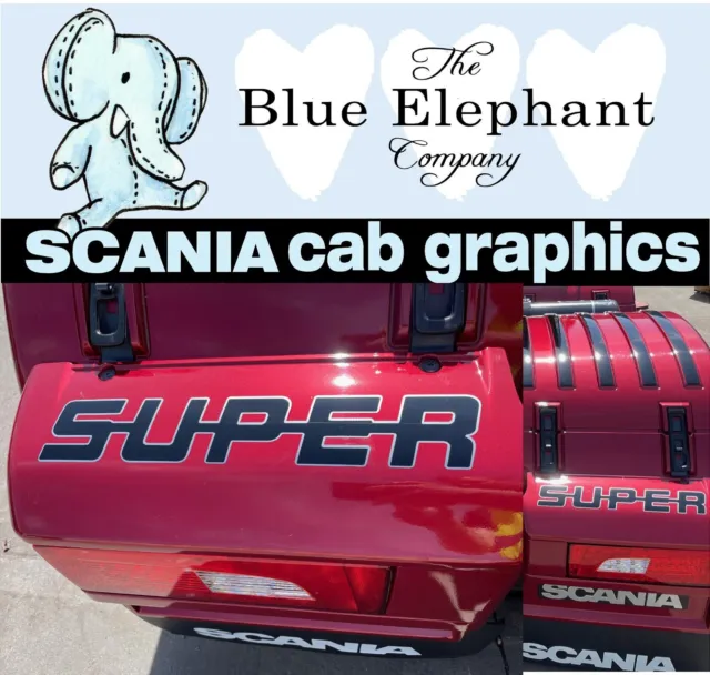 SCANIA Rear Cab sticker decal For New generation 2017-23 truck. Any Colour.