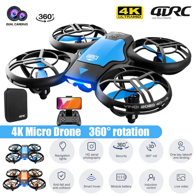 4DRC MINI V8 RC Drohne mit FPV 4KFHDKamera LiveVideoDrohne Quadcopter