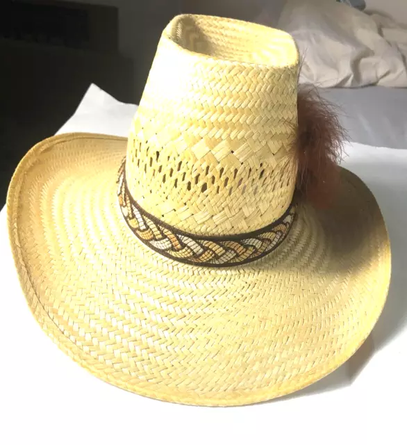 Resistol Men's Cowboy Straw Hat, Size 6 7/8. VGC. Made in USA