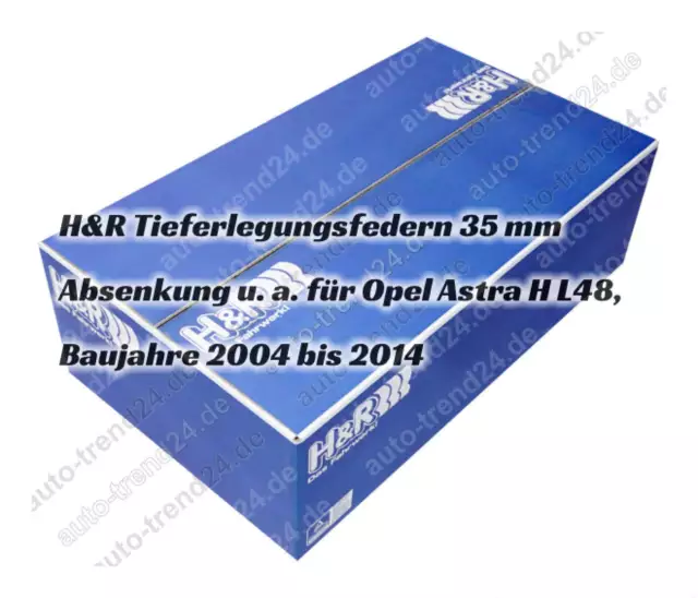 H&R Tieferlegungsfedern 35mm u.a.: Opel Astra H L48, Bj. 2004-2014 3